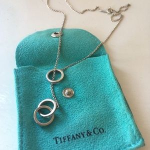 Tiffany & Co Sterling Silver 1837 Lariat Necklace